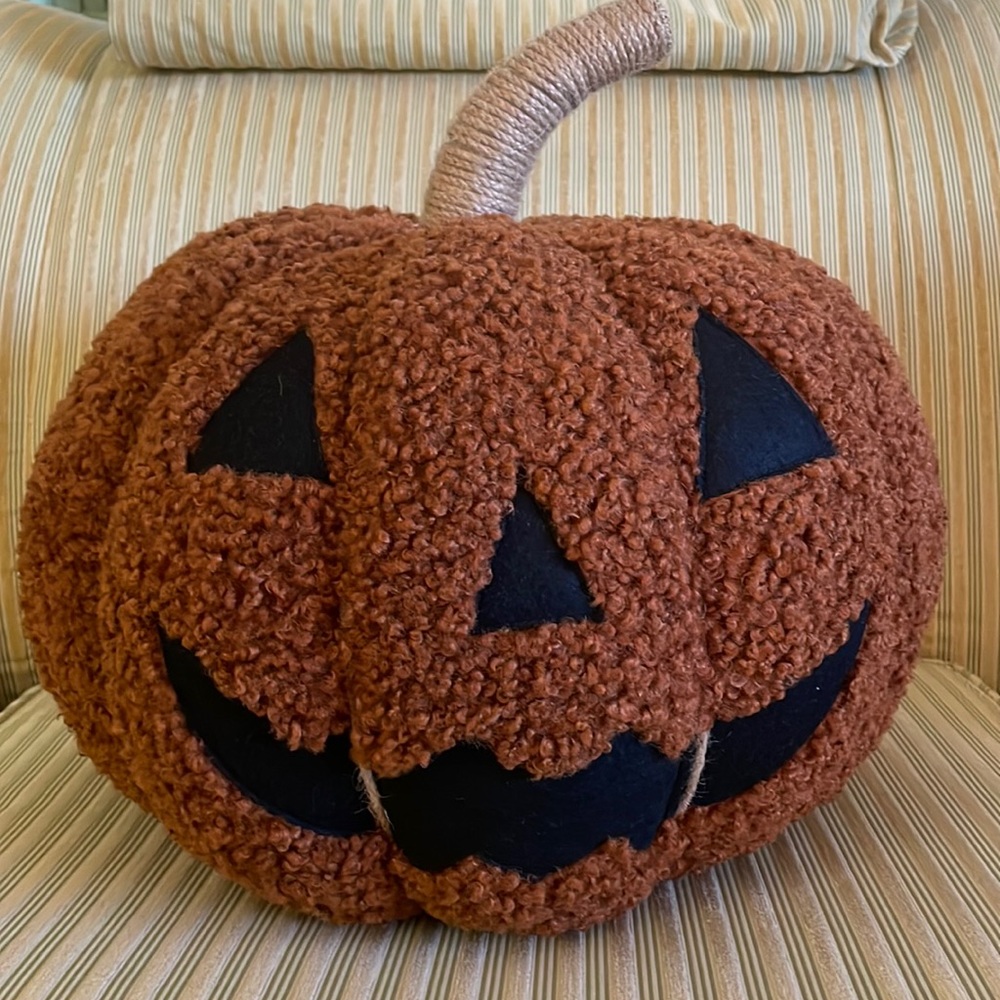 Pottery Barn Pumpkin Pillow NWT